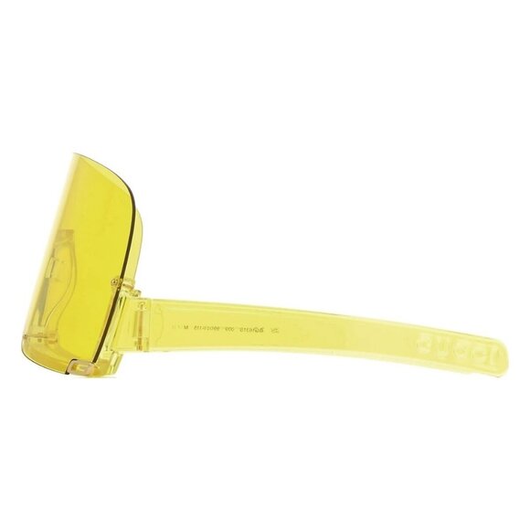 New GUCCI Yellow Shield GG1631S 009 Sunglasses Women - Picture 3 of 4